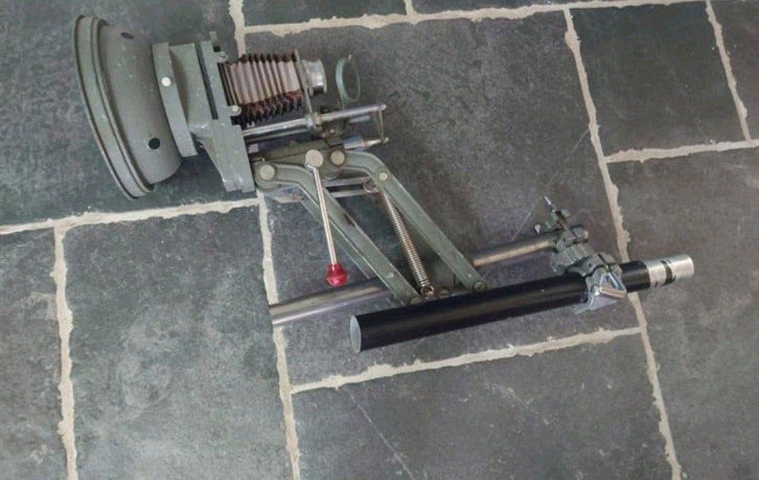 Vintage Meopta Axomat, leuk als hanglamp, Ophalen of Verzenden, Gebruikt, Metaal, Landelijk
