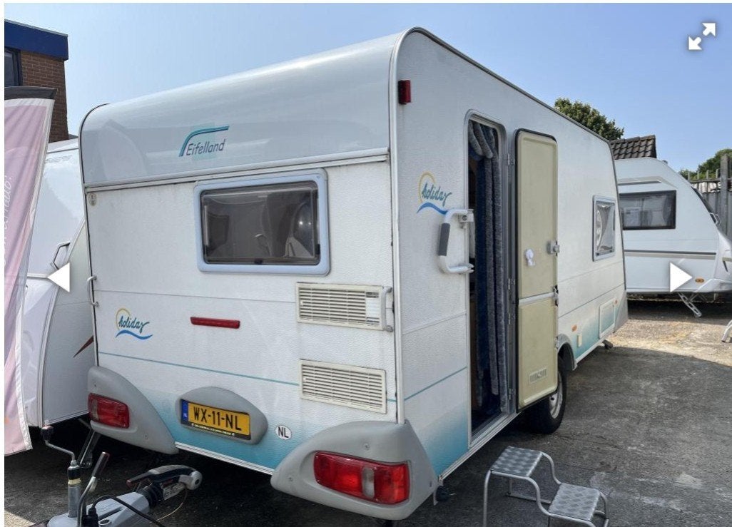 Nette Eifelland Holiday caravan uit 2000 met voortent, Particulier, Eifelland, Vast bed