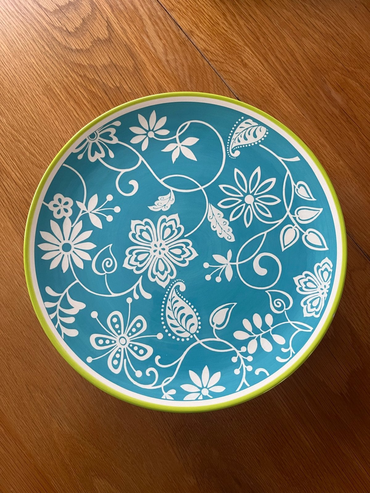 Riverdale Collection schaal op voet, bloemmotief, Ophalen, Porselein of Keramiek, Schaal, Rond