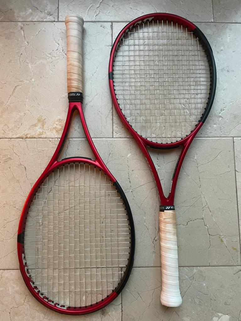 2x Dunlop CX200 Tour tennisrackets - Zeer goede staat, Ophalen, Zo goed als nieuw, Racket, L3