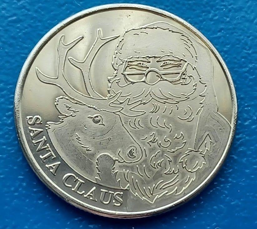 Finland FINNISH HERITAGE SANTA CLAUS Collectors Coin, Postzegels en Munten, Penningen en Medailles, Verzenden, Overige materialen