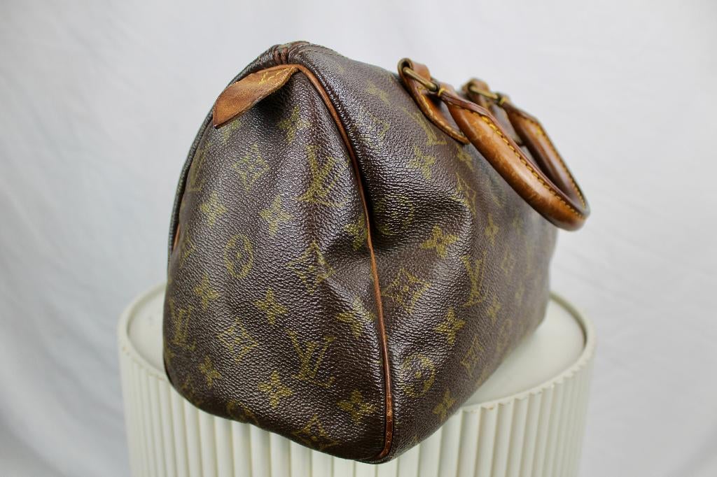 Louis Vuitton Speedy 25 - 1111, Sieraden, Tassen en Uiterlijk, Tassen | Damestassen, Gebruikt, Bruin, Ophalen of Verzenden, Lv