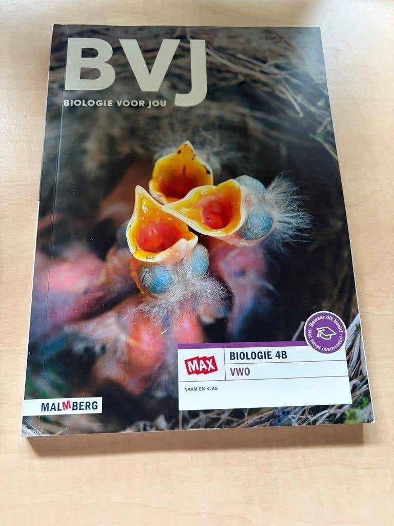 Biologie voor jou 4B *NIET GEBRUIKT*, Boeken, Schoolboeken, VWO, Malmberg, Biologie, Nieuw