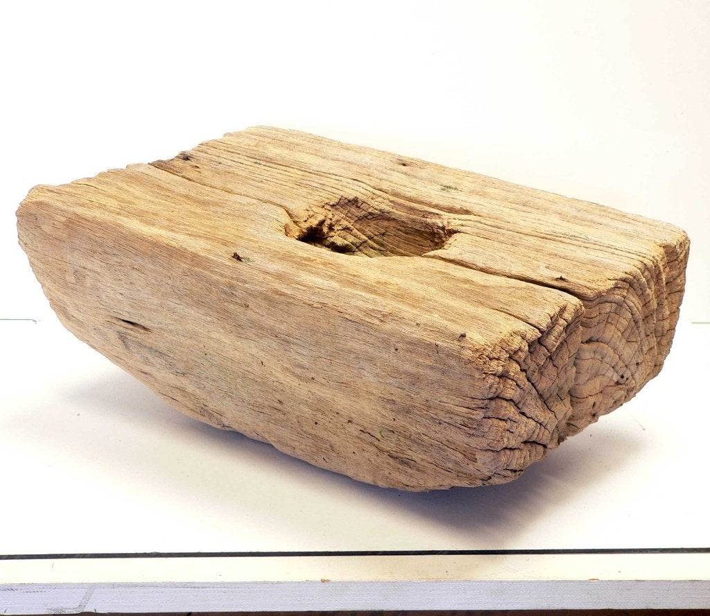 landelijk hout vijzel bak geleefd teak schaal decoratie HV1