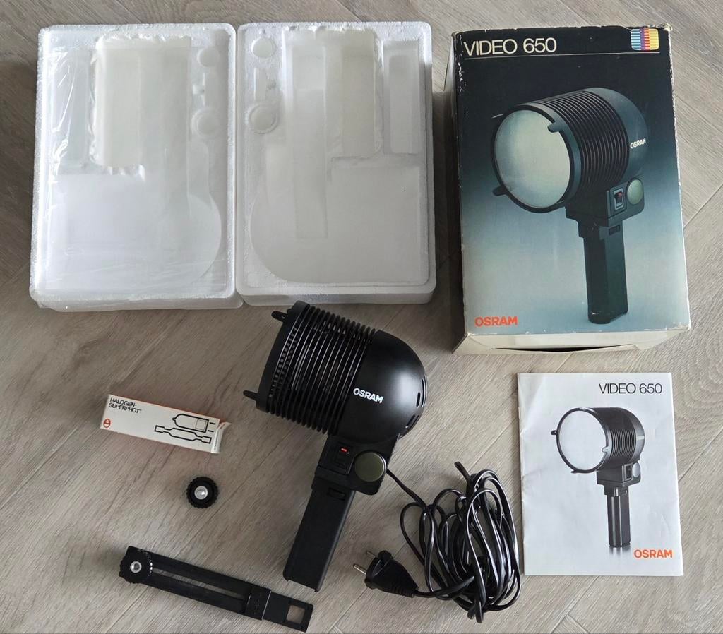 NOS Vintage Osram Video 650 Videolamp, werkend getest, Ophalen of Verzenden