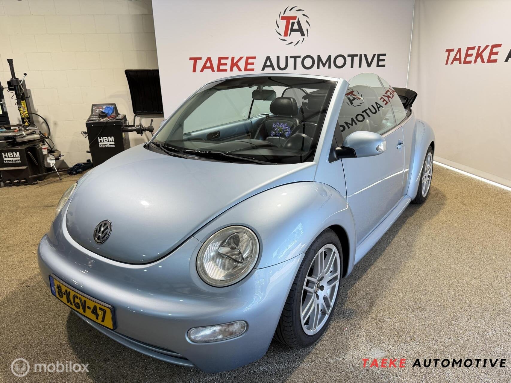 Volkswagen New Beetle Cabriolet 1.6 AIRCO/LEDER/STOELVER/APK, Gebruikt, Beetle (Kever), 4 cilinders, Cabriolet
