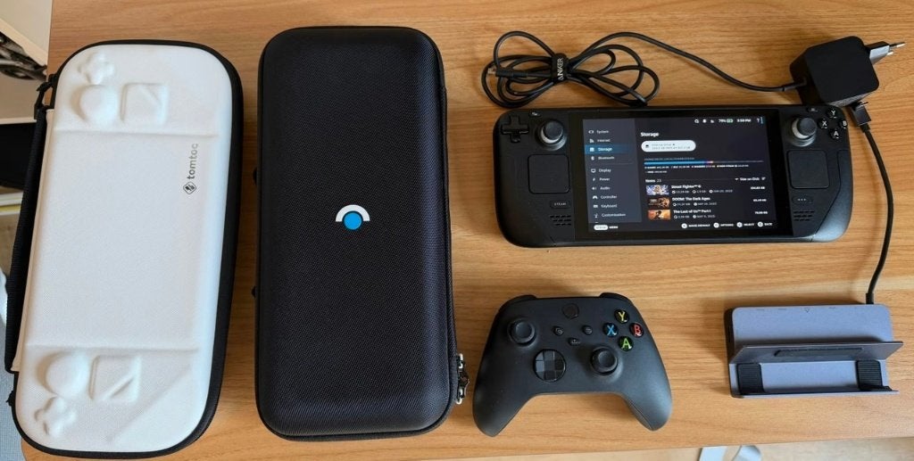 Steam Deck 1TB SSD | antireflective glas | dock + controller, Spelcomputers en Games, Spelcomputers | Overige, Ophalen, Valve