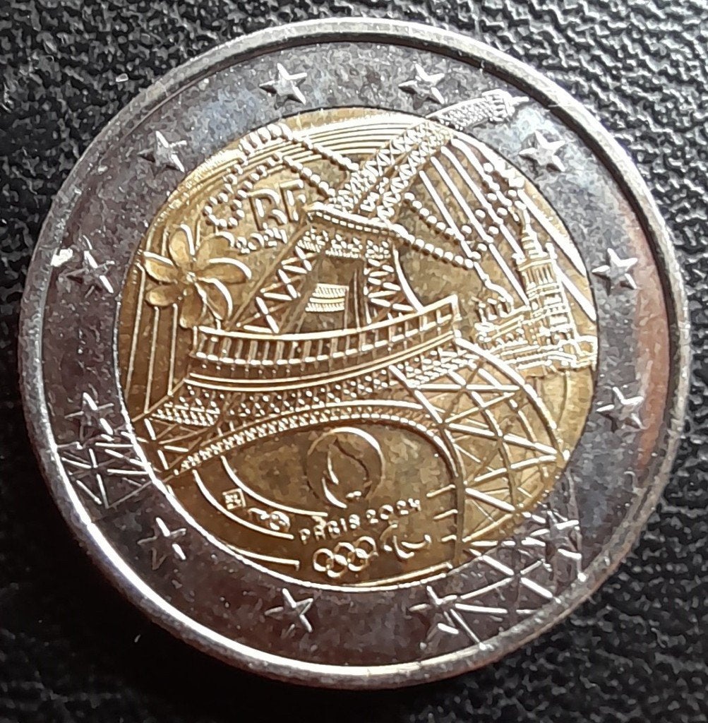 Herdenkingsmunt 2 euro Frankrijk 2024  Olympische Spelen, Ophalen of Verzenden, Frankrijk, 2 euro, Losse munt
