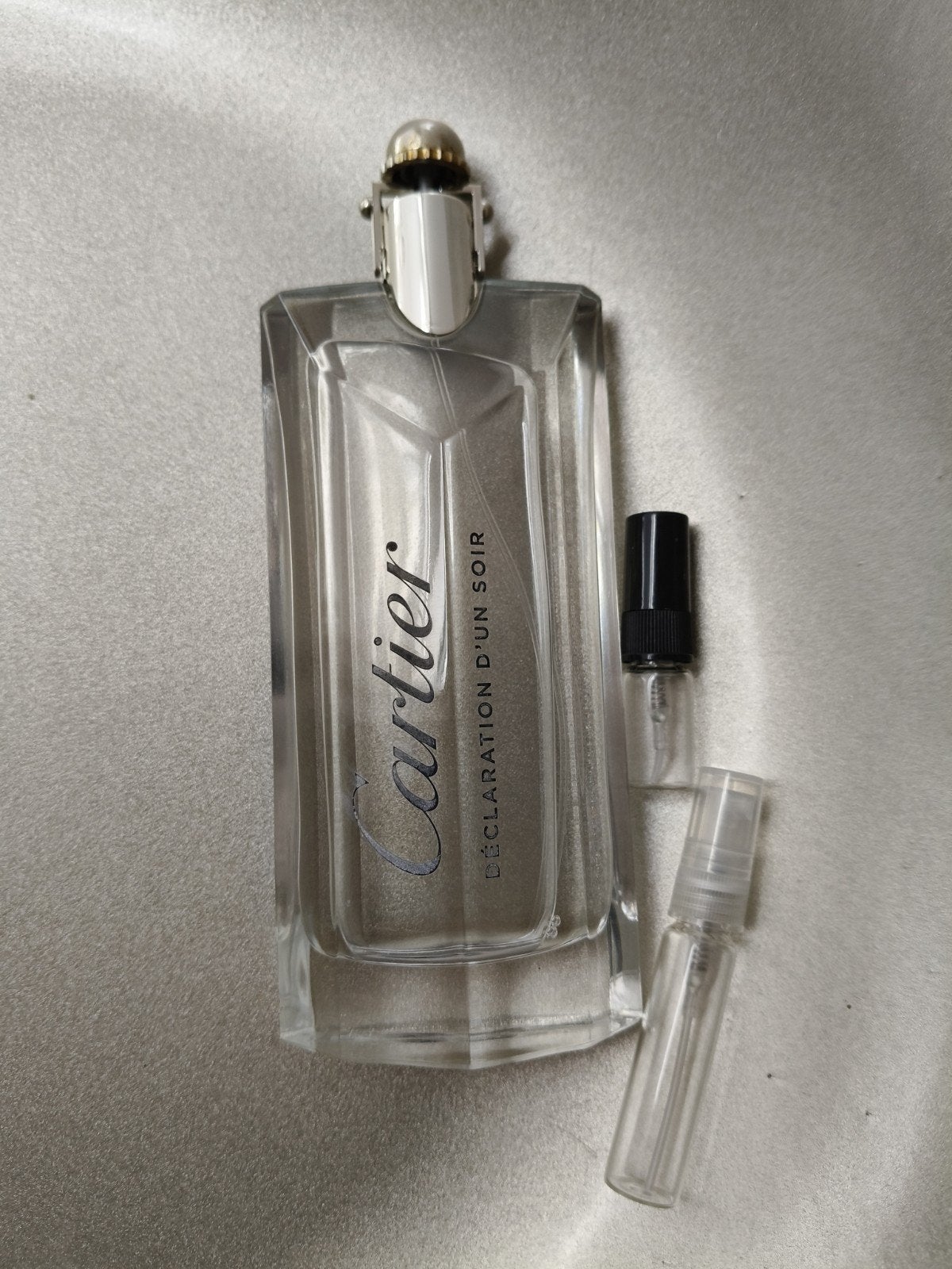 Cartier Declaration d'un soir proefjes decants, Verzenden, Zo goed als nieuw