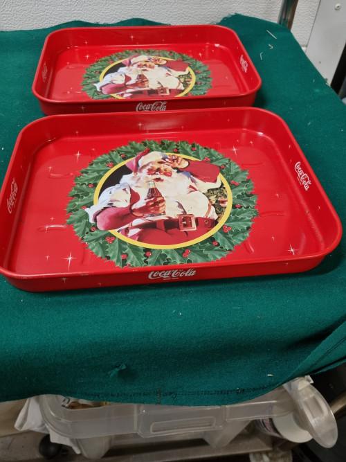 Dienblad coca cola kerst 2 stuks, Huis en Inrichting, Woonaccessoires | Dienbladen, Ophalen of Verzenden, 'T Olde Gre-j, Info@toldegrej.nl
