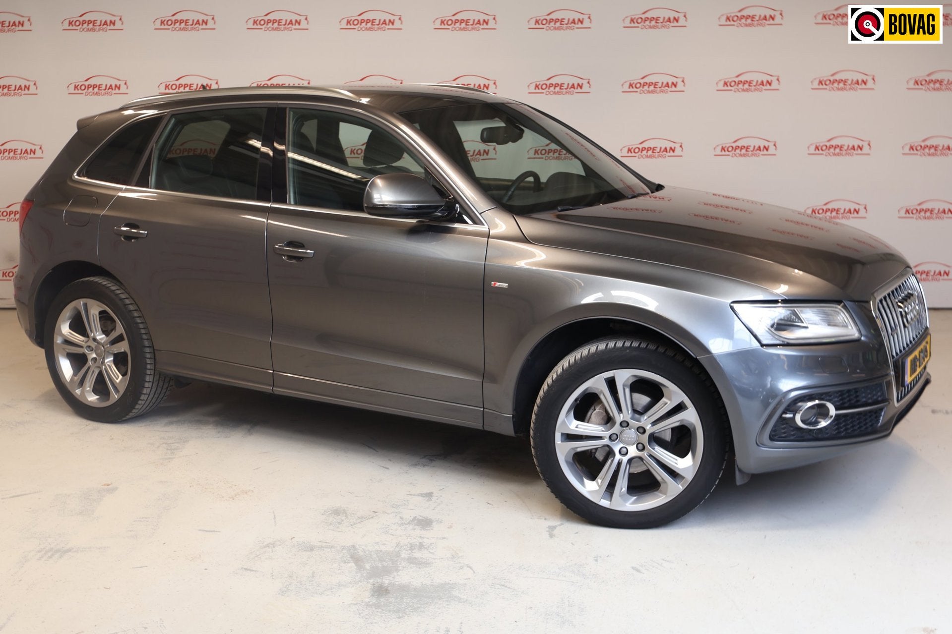 Audi Q5 2.0 TFSI quattro Adrenalin Sport NL auto, trekhaak,, Gebruikt, 4 cilinders, Leder en Stof, Origineel Nederlands