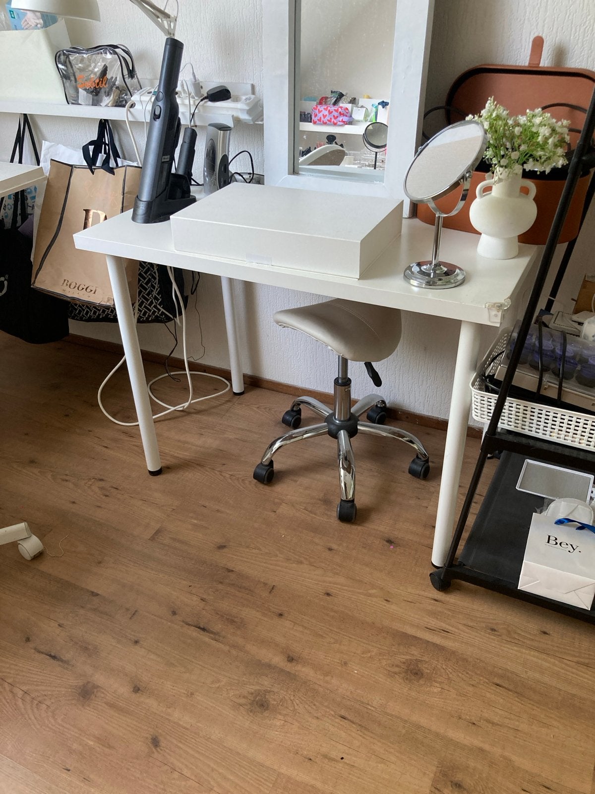 IKEA 2 tafels met sporen, ideaal voor hobby of project, Ophalen of Verzenden, Gebruikt