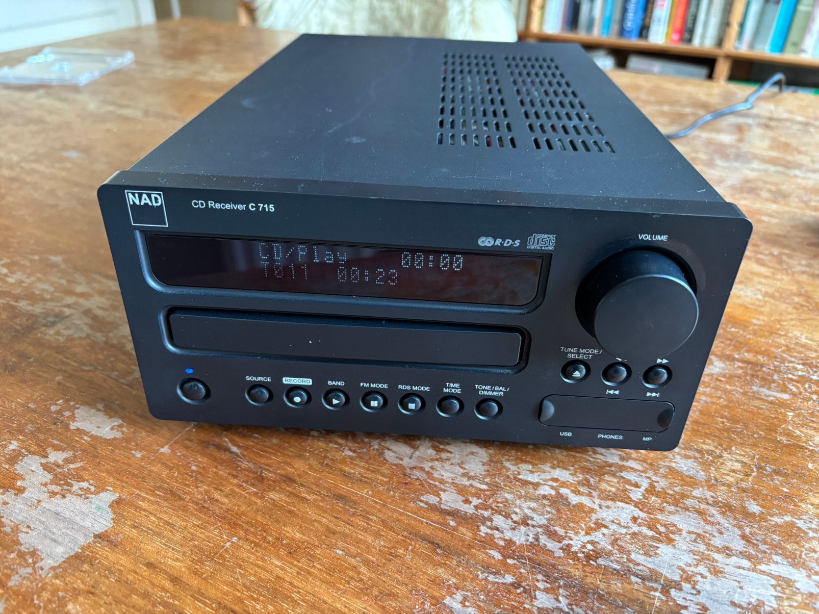 NAD C 715 CD Receiver (CD werkt soms), Overige merken, Microset, Ophalen of Verzenden, Niet werkend