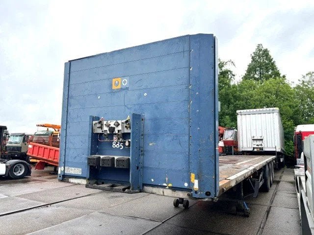Schmitz Cargobull SCS 24/L 3-AXLE FLATBED TRAILER (DRUM BRAL, Auto's, Vrachtwagens, Bedrijf, Te koop, ABS, Aanhangers en Opleggers