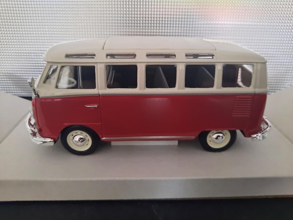 VW T1 Samba Schaal 1:24, Hobby en Vrije tijd, Modelauto's | 1:24, Maisto, Auto, Nieuw, Ophalen of Verzenden