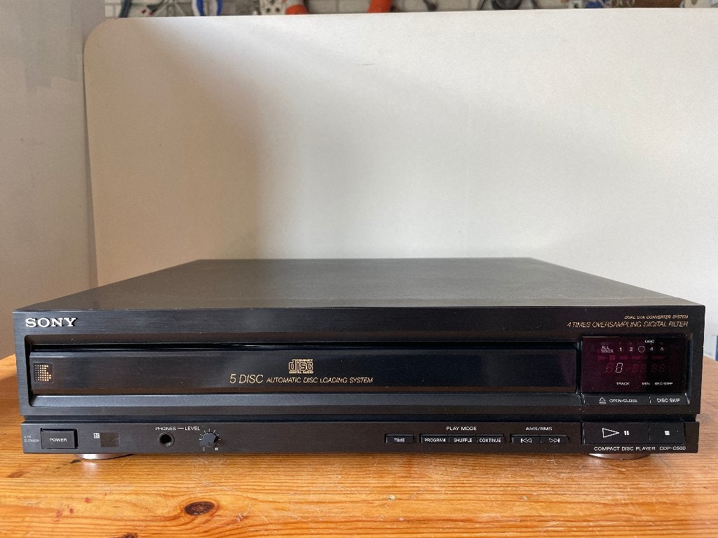 Sony CDP-C500 5-disc CD-wisselaar, Ophalen of Verzenden, Gebruikt, Sony, Wisselaar