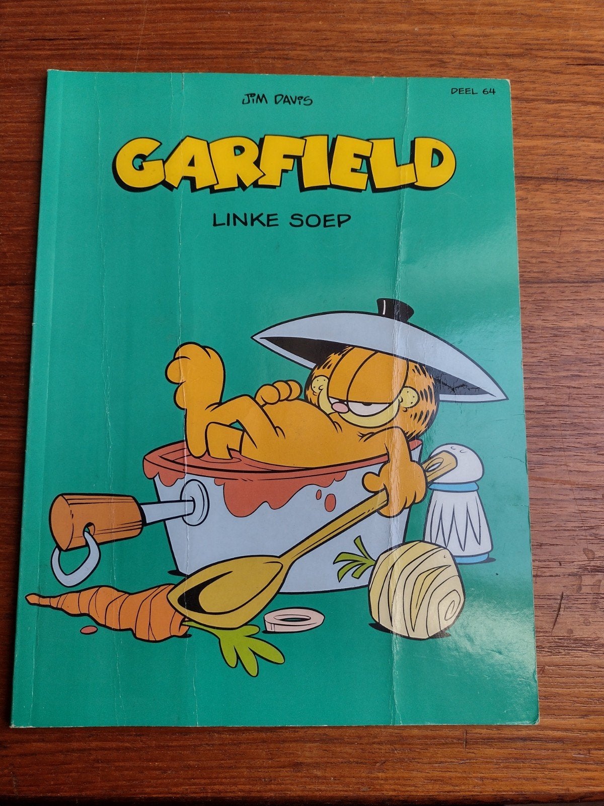 Garfield - Linke Soep (Deel 64) - Jim Davis, Eén stripboek, Ophalen of Verzenden, Gelezen, Jim Davis