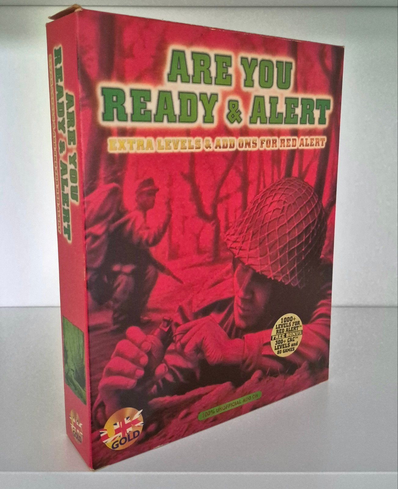 Are You Ready & Alert addon c&c Red Alert pc game big box, Spelcomputers en Games, Games | Pc, Gebruikt, 1 speler, Eén computer