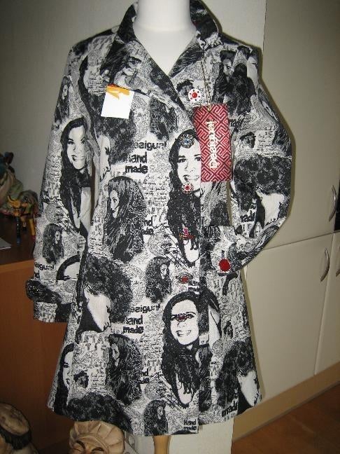 Nieuwe aparte voorjaarsjas v. Desigual zwart/wit mt 38/40, Maat 38/40 (M), Zwart, Nieuw, Ophalen of Verzenden