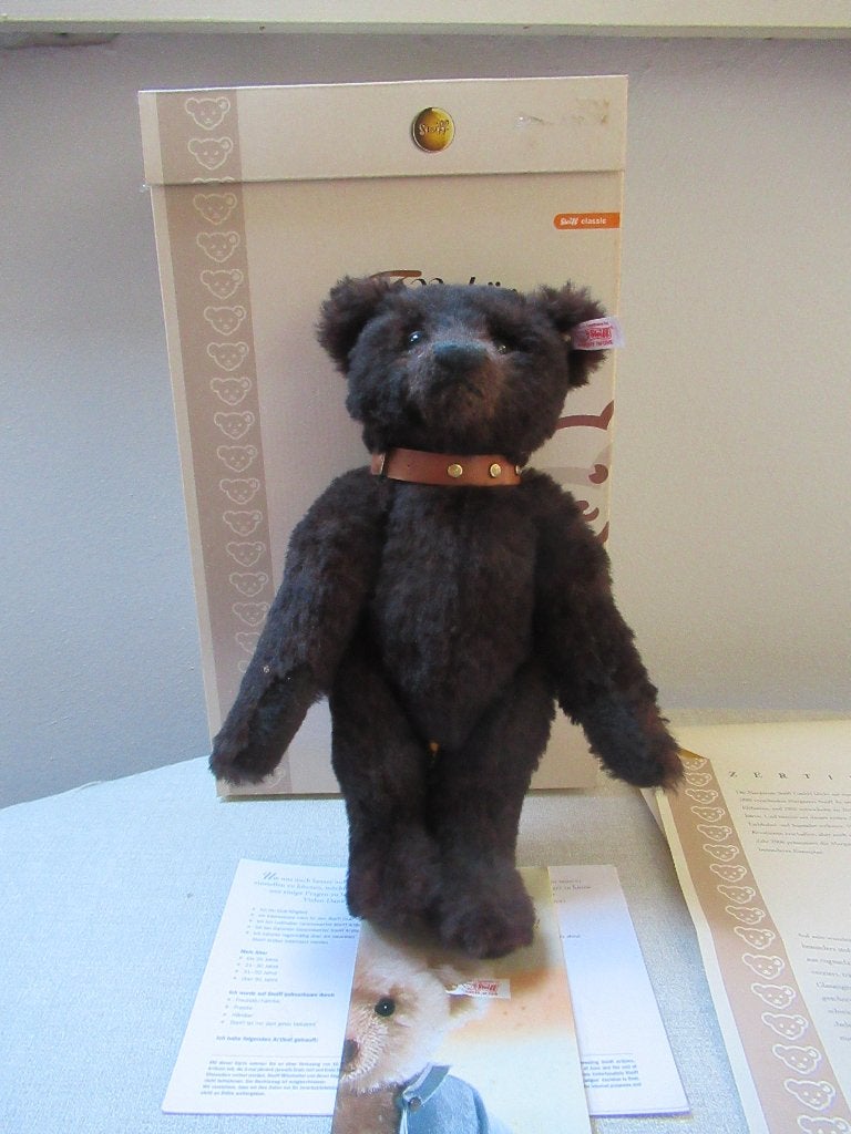 Steiff CLASSIC ALPACA BROWN Teddy BEER limited edition + BOX, Verzamelen, Ophalen of Verzenden, Zo goed als nieuw, Stoffen beer