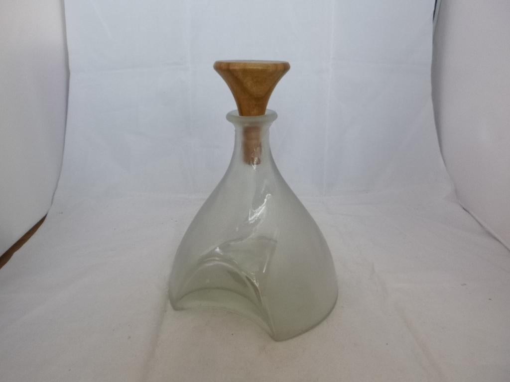 retro karaf met houten stop, Ophalen of Verzenden, Overige typen