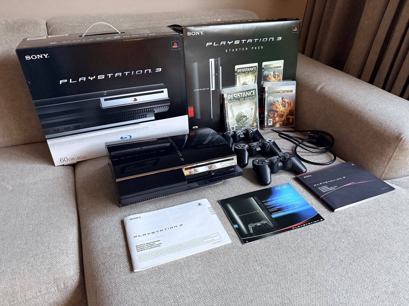 PlayStation 3 Fat 60GB CECHC04 | Origineel + Doos + 23 Games, Ophalen, Phat, Zo goed als nieuw, 60 GB
