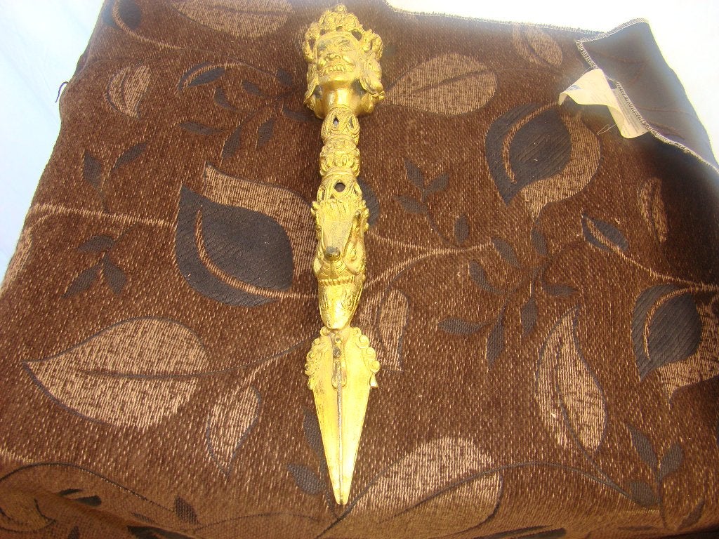 Tibetaanse Phurba Ritueel Object  ( Brons, Ophalen of Verzenden, Overige typen