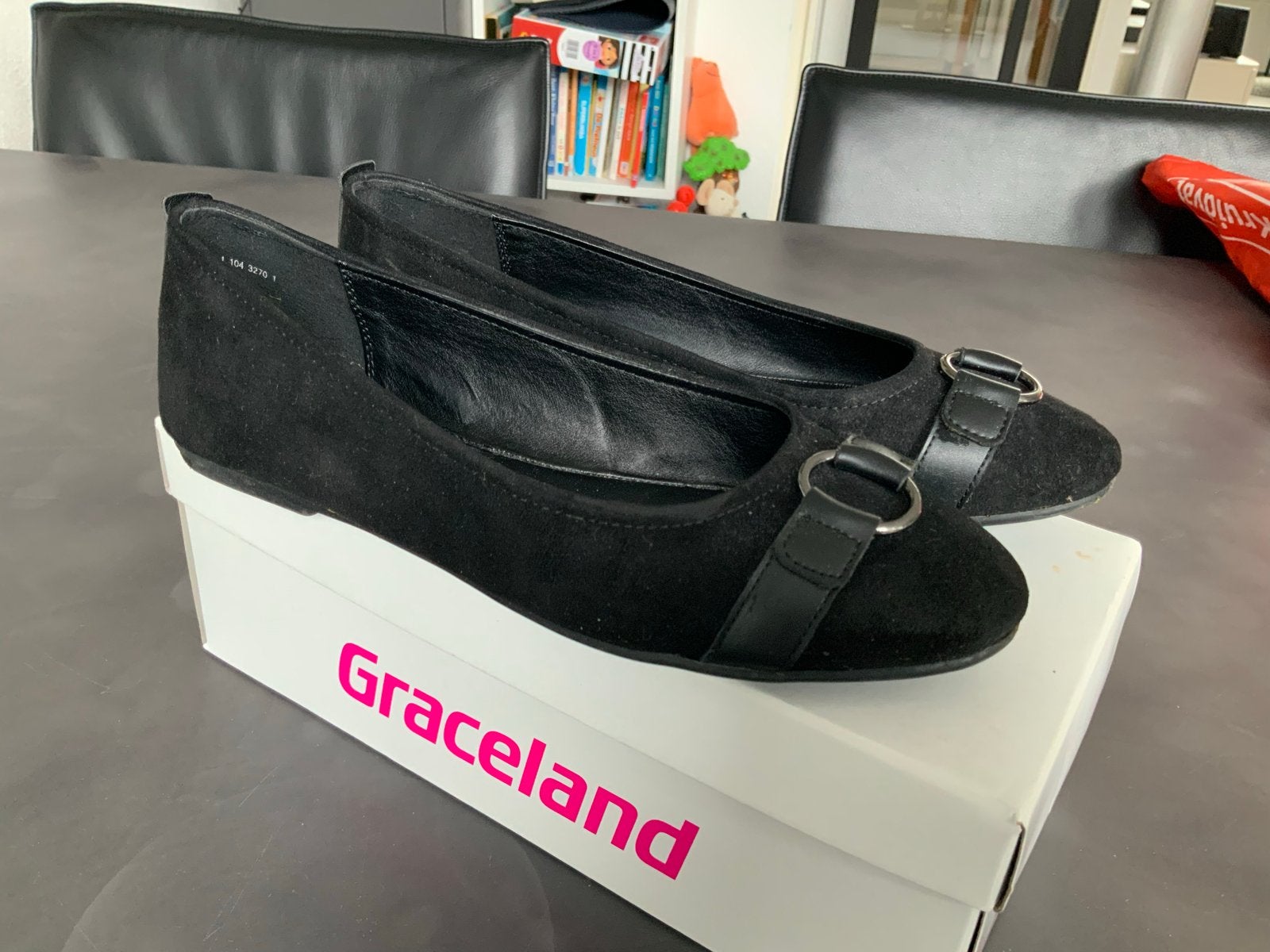 Graceland Zwarte Ballerina's - Maat 39, Ophalen of Verzenden, Zo goed als nieuw, Zwart, Ballerina's