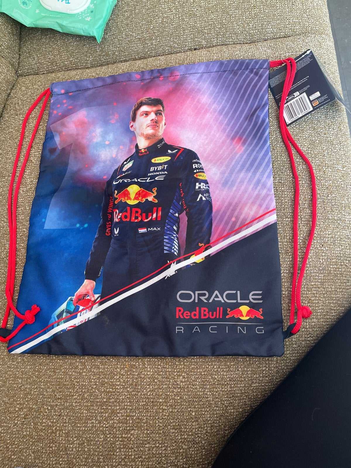 Nieuwe Max Verstappen Gymtas - Red Bull Racing, Ophalen of Verzenden, Nieuw