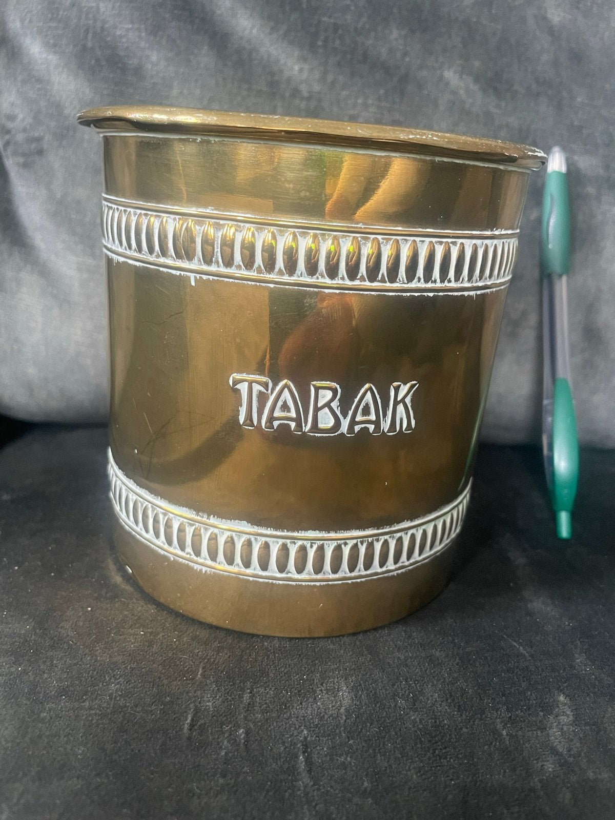 Antieke koperen tabakspotten en bel, Antiek en Kunst, Ophalen, Koper