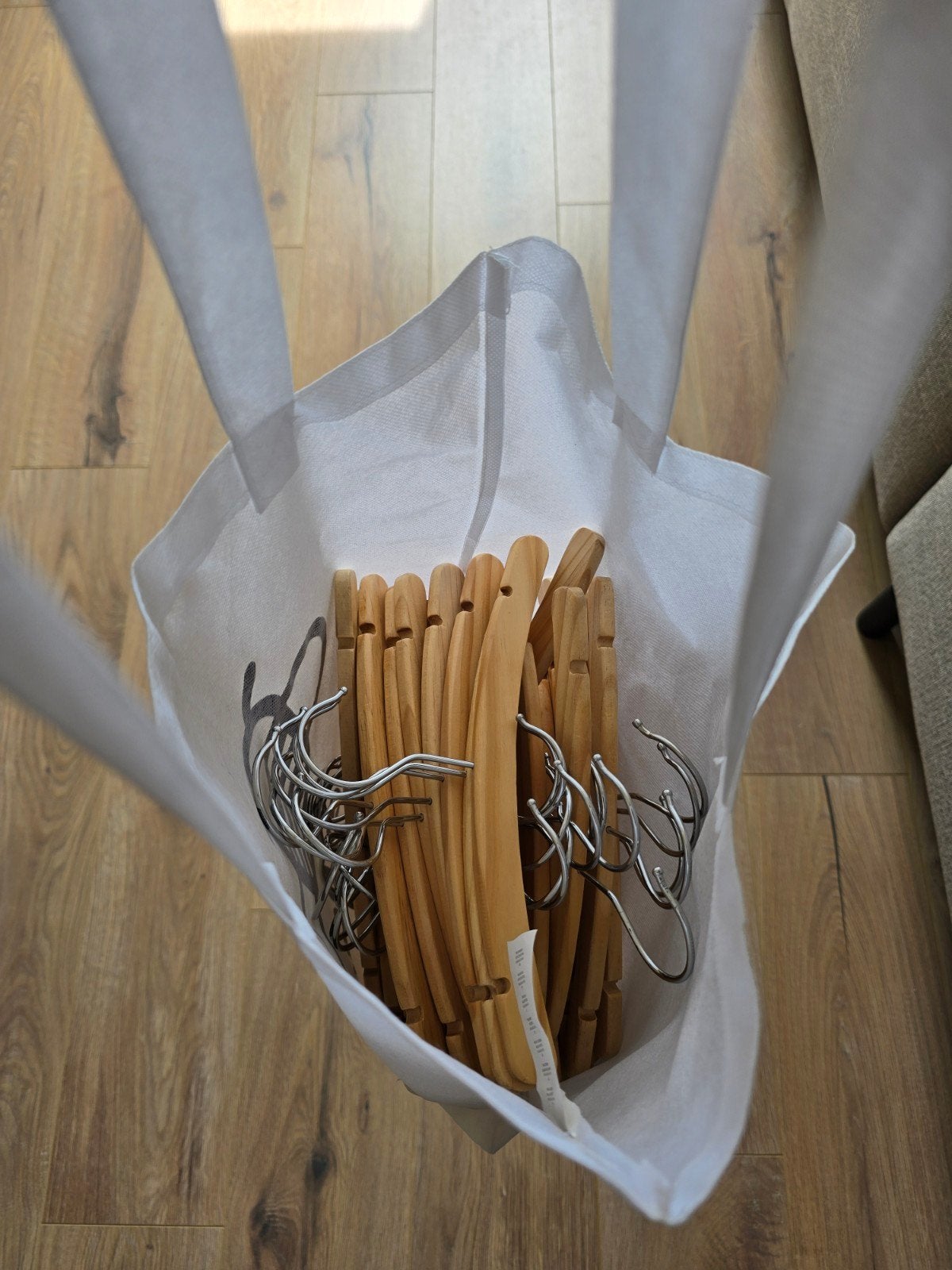 Houten Hema kinderkleren hangers, Kinderen en Baby's, Babymode-accessoires, Ophalen, Zo goed als nieuw, Hema