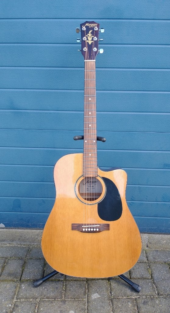 Morgan W-104CEN incl gigbag, Ophalen, Gebruikt, Western- of Steelstringgitaar, Met (piezo-)element
