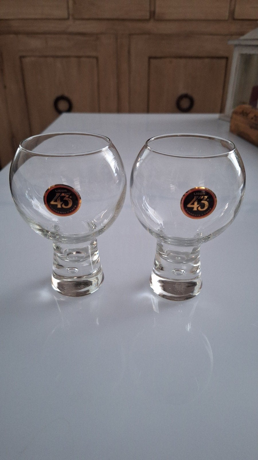 Licor 43 glazen - set van 2, Ophalen of Verzenden, Nieuw, Borrel- of Shotglas