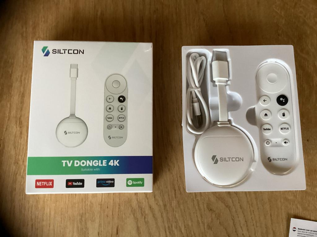 Siltcon TV Dongle 4K met afstandsbediening, Ophalen of Verzenden, Nieuw, HDMI, Minder dan 500 GB