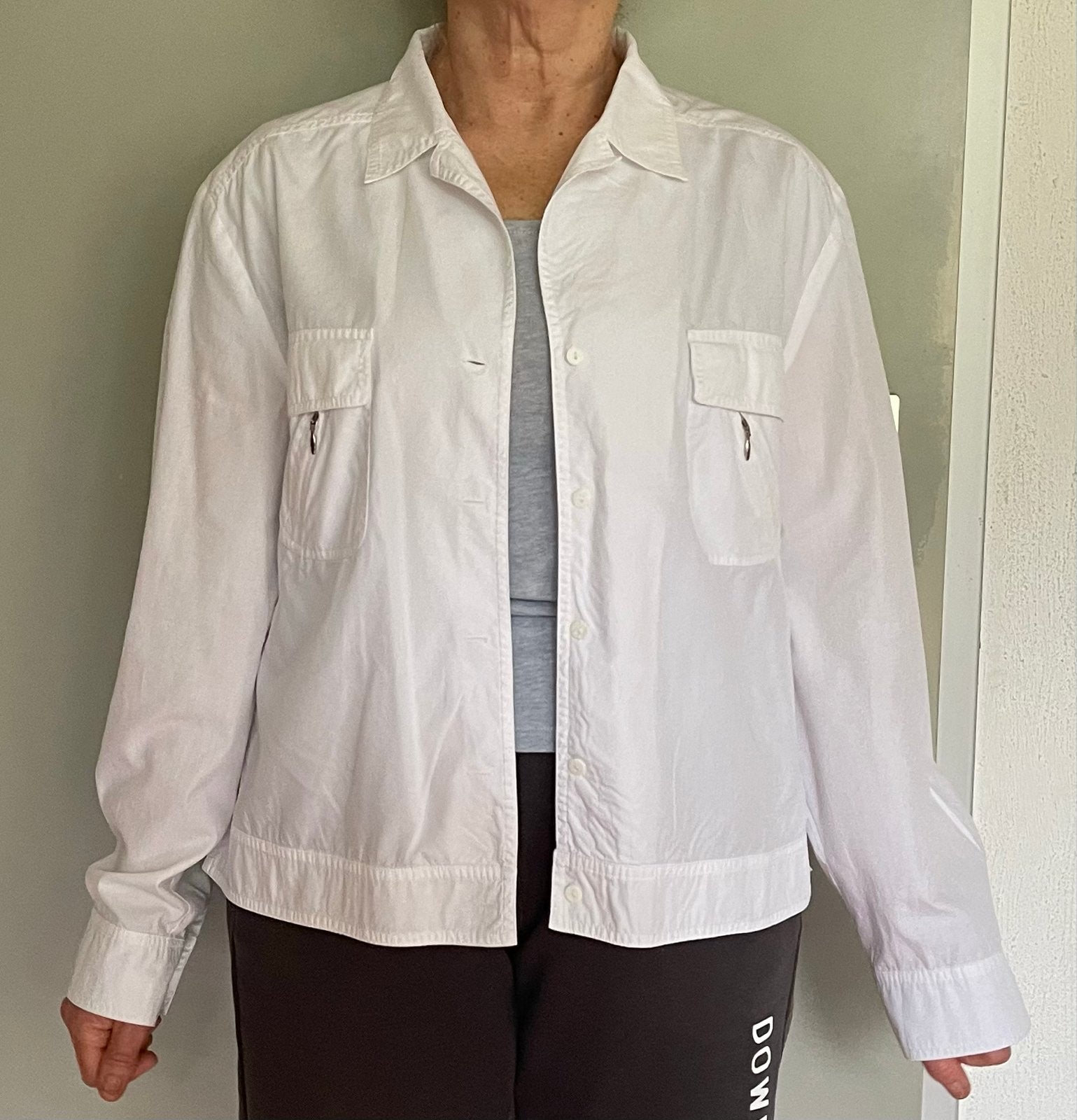 Witte blouse met lange mouwen en zakken - Blacky Dress, Maat 38/40 (M), Wit, Ophalen of Verzenden, Zo goed als nieuw