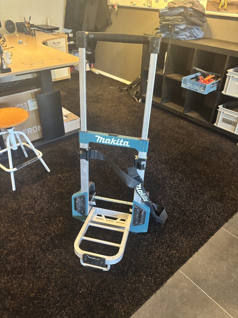 Makita trolley, Ophalen, Gebruikt