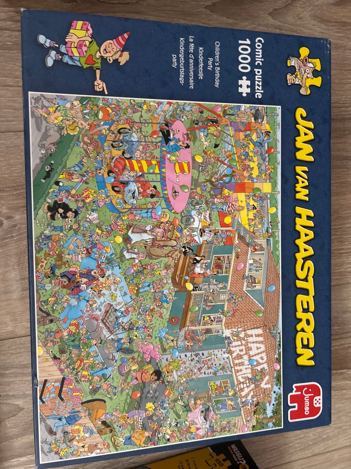 Jan van Haasteren Kinderfeestje Puzzel 1000 stukjes, Ophalen, 500 t/m 1500 stukjes, Gebruikt, Legpuzzel