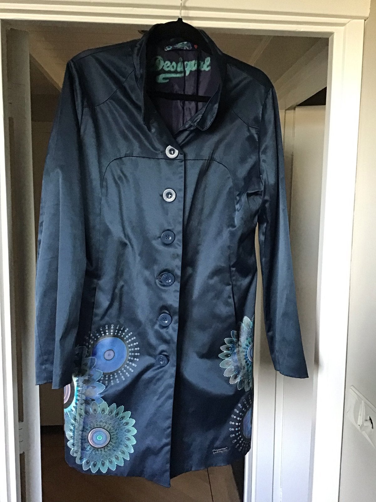 Desigual jas maat 46 (XL) - Zo goed als nieuw, Ophalen of Verzenden, Zo goed als nieuw, Maat 46/48 (XL) of groter, Blauw