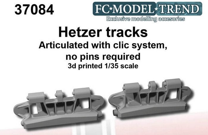 FC Modeltrend 1:35 Sd.kfz 138/2 Hetzer tracks (resin 3D), Overige merken, Tank, 1:32 tot 1:50, Nieuw