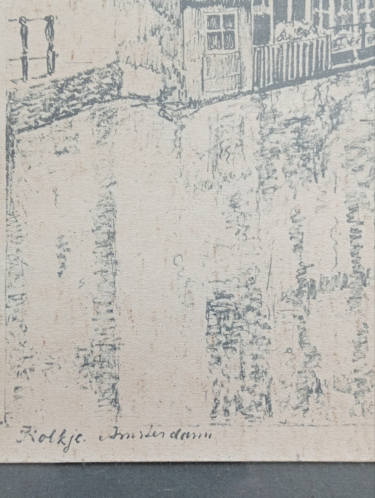 H.Estgerbuh Ets Kolkje Amsterdam, Antiek en Kunst, Kunst | Etsen en Gravures, Ophalen of Verzenden