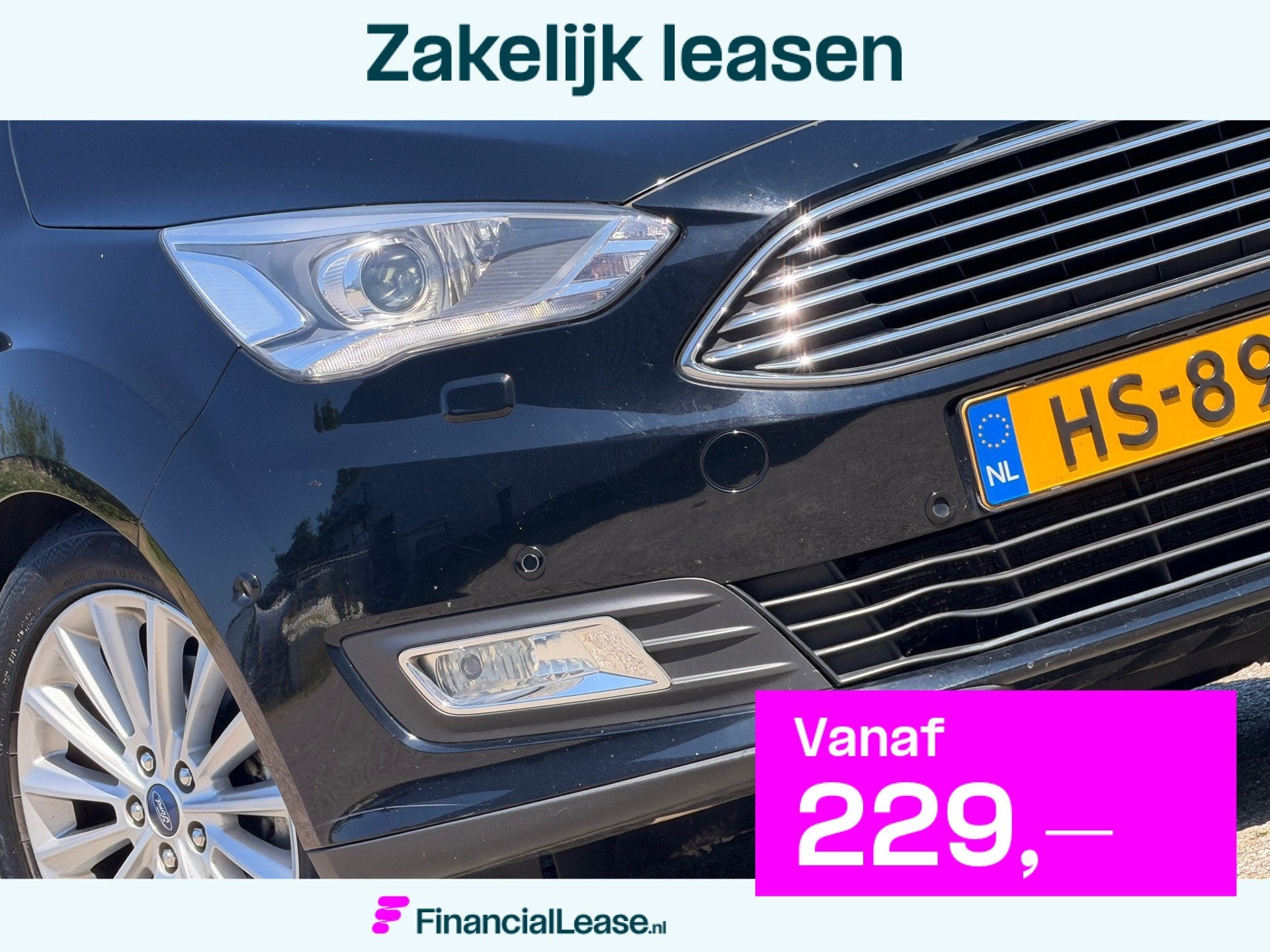 Ford C-Max 1.5 Titanium 182pk Automaat - Shadow Black - Pano, 4 cilinders, Zwart, Origineel Nederlands, Bedrijf