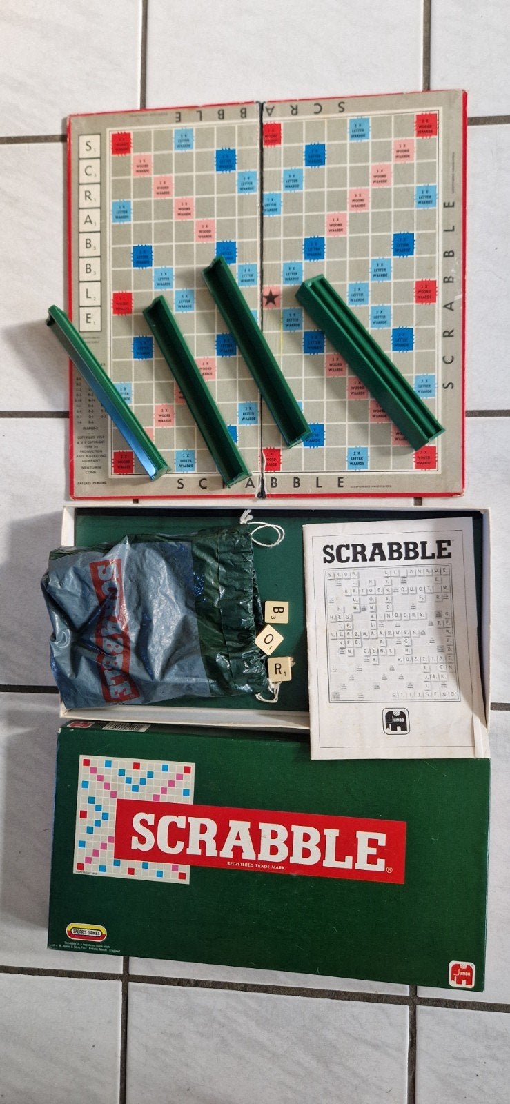 Scrabble Bordspel - Klassiek Woordspel, Hobby en Vrije tijd, Drie of vier spelers, Ophalen of Verzenden, Gebruikt, Jumbo