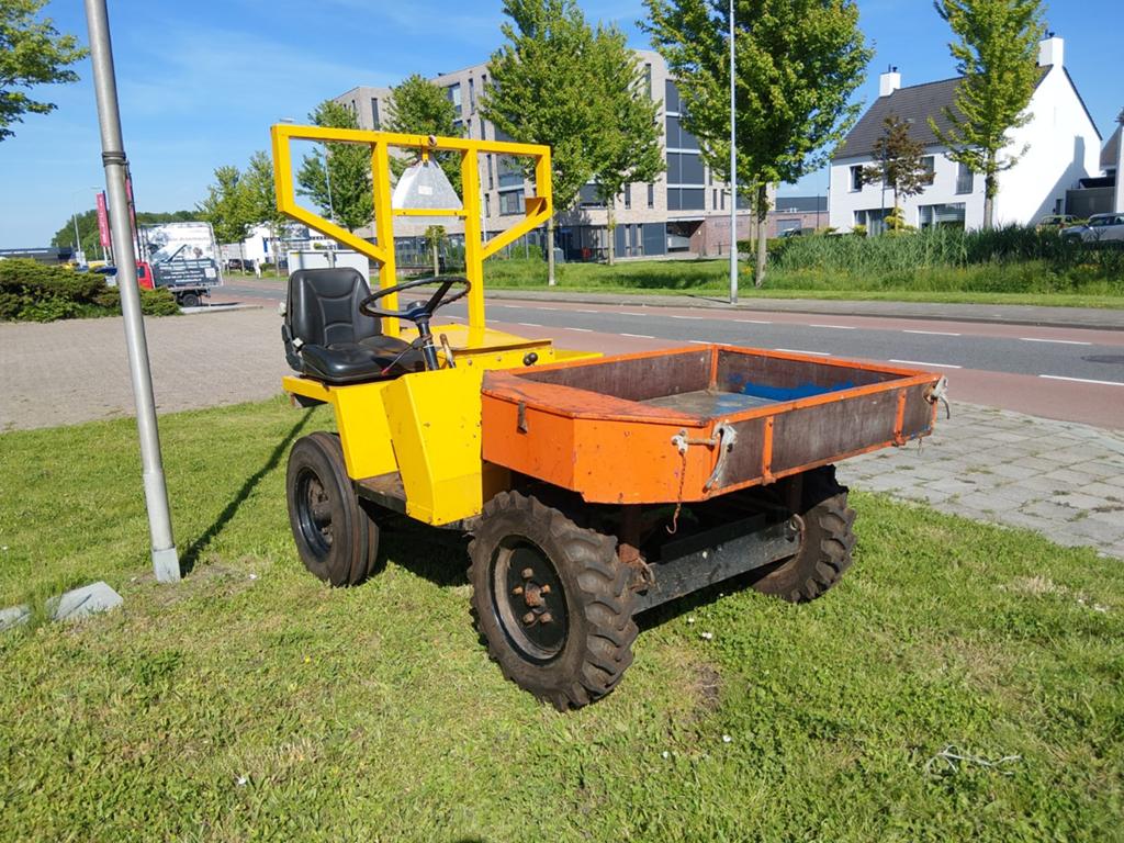 Diesel aangedreven wiel kruiwagen dumper, Ophalen, Gebruikt