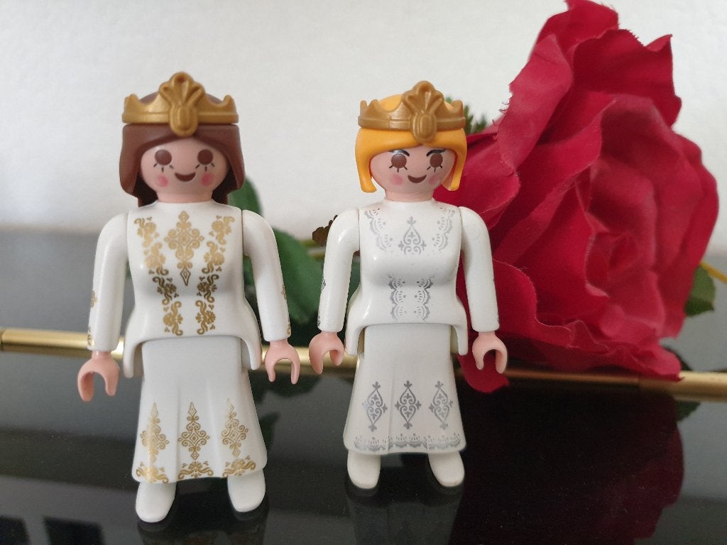 Playmobil Victoriaanse bruid 70992& 5601 Vintage zilver goud, Ophalen of Verzenden, Gebruikt, Losse onderdelen, Figuren