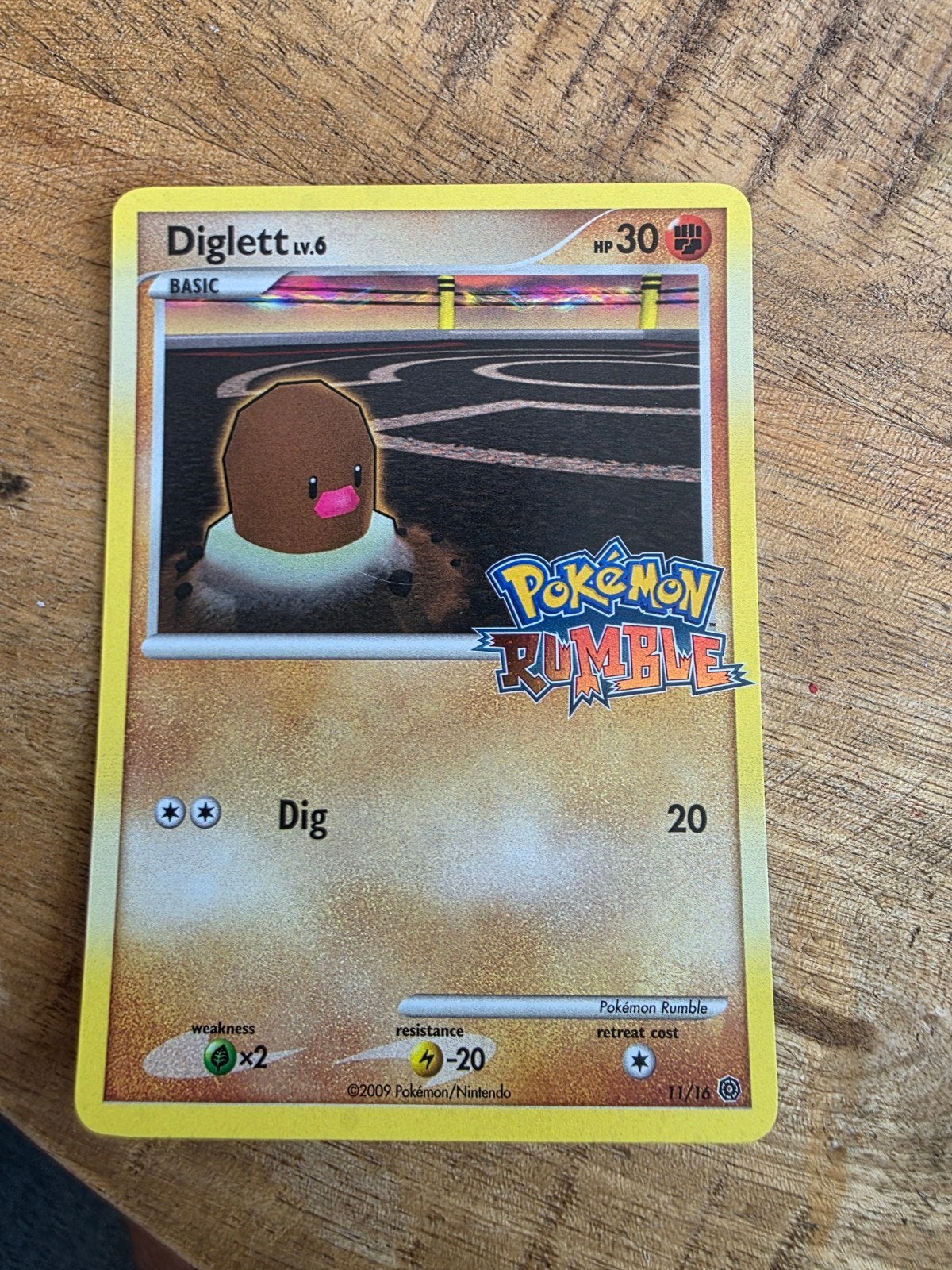 Diglett Lv.6 Pokemon Rumble, Hobby en Vrije tijd, Ophalen of Verzenden, Zo goed als nieuw, Losse kaart
