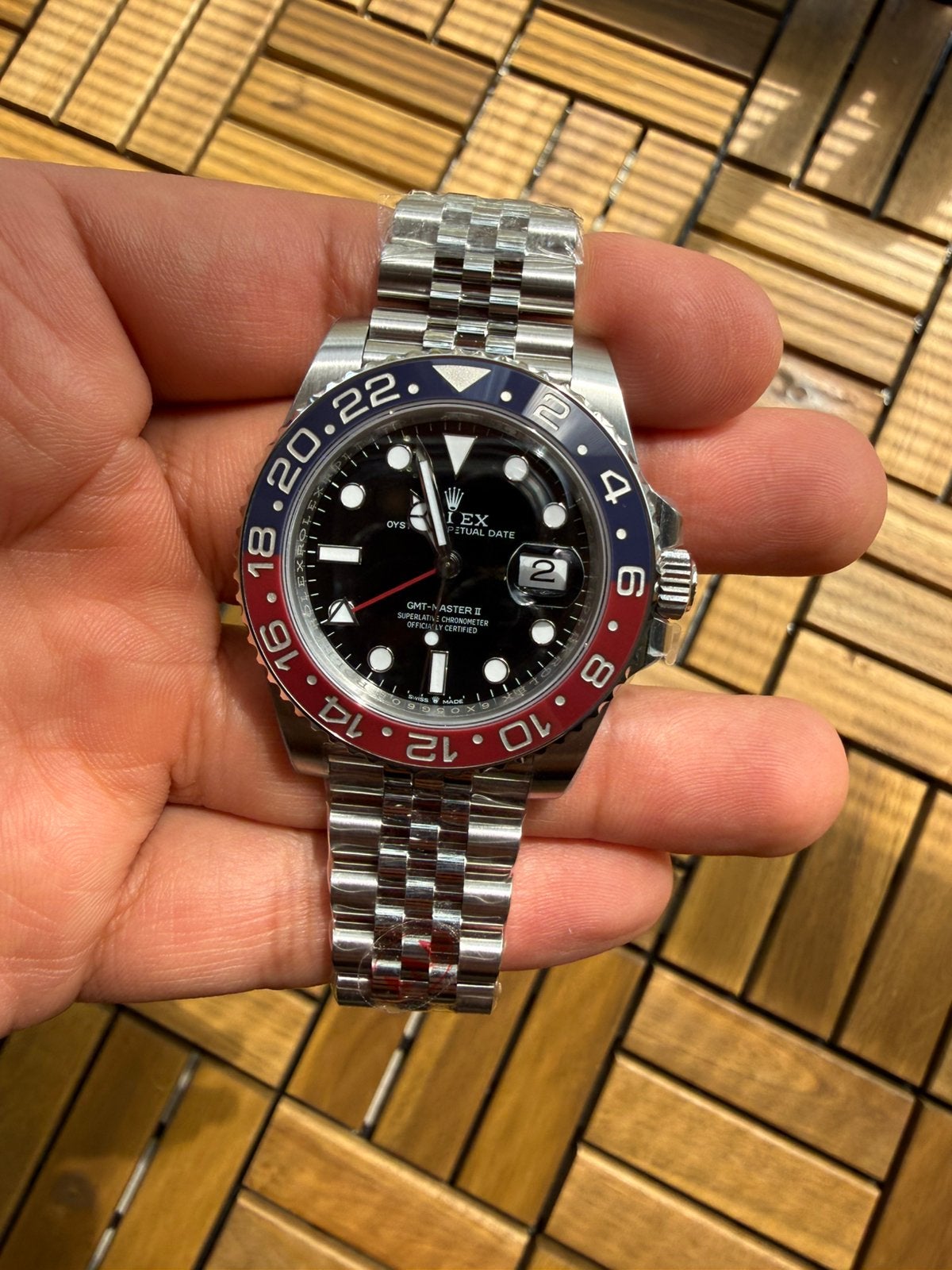 Rolex GMT Master II | Pepsi Jubilee |, Ophalen of Verzenden, Zo goed als nieuw, Staal, Rolex