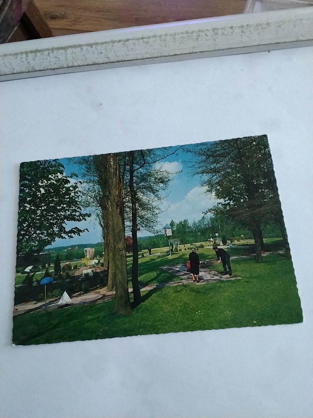 kaart Camping Klein Zandvoort Enschede 1972 Midgetgolfbaan, Ophalen of Verzenden, 1960 tot 1980, Gelopen, Overijssel