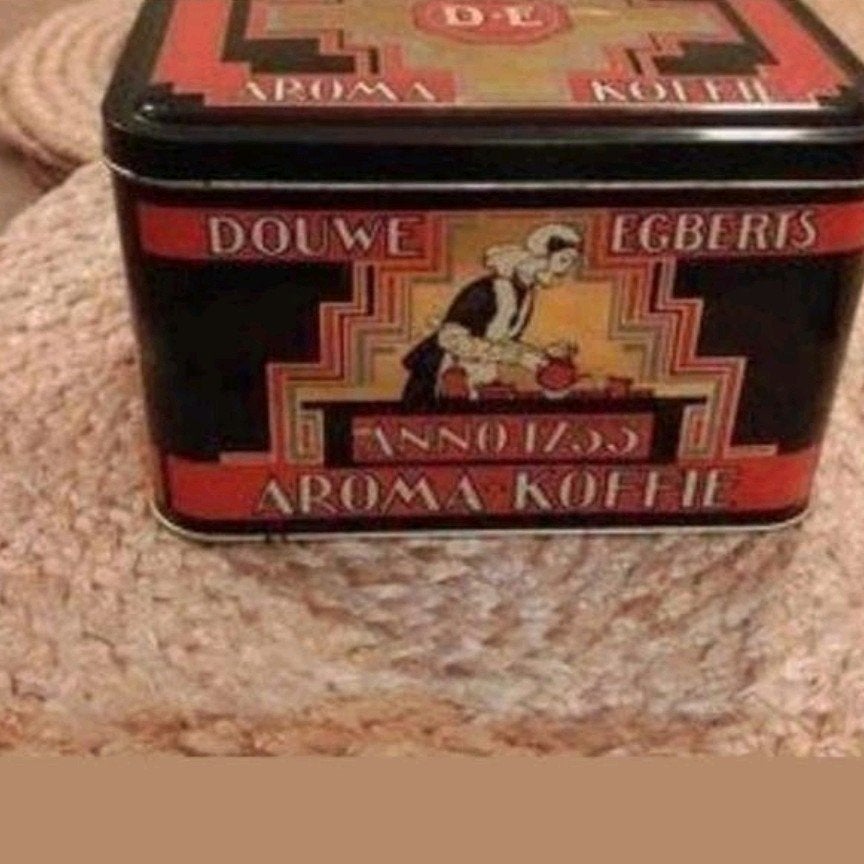 OUD VINTAGE DOUWE EGBERTS KOFFIE BLIKJE, Ophalen of Verzenden, Gebruikt, Koffie, Douwe Egberts