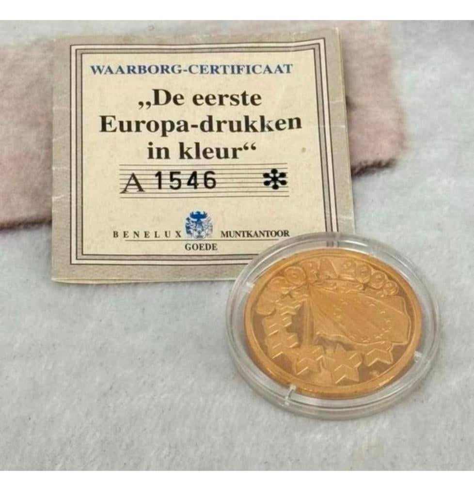 Verzamelmunt - 2000 Europese europa met Certificaat munt, Ophalen of Verzenden, Losse munt
