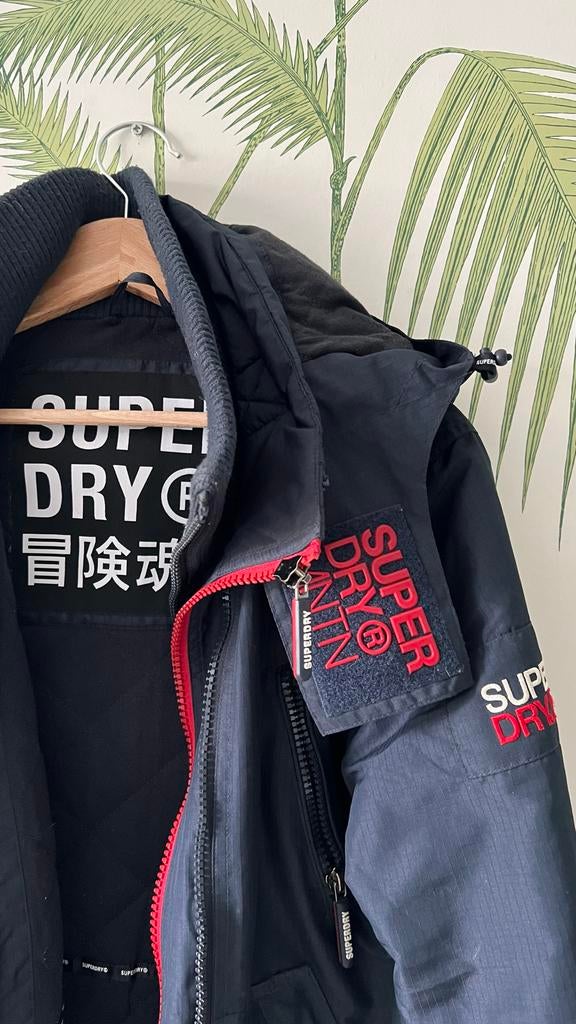 Superdry Outdoor Jas - Warm & Stijlvol Y2K, Kleding | Dames, Jassen | Winter, Ophalen of Verzenden, Gedragen, Maat 36 (S), Blauw